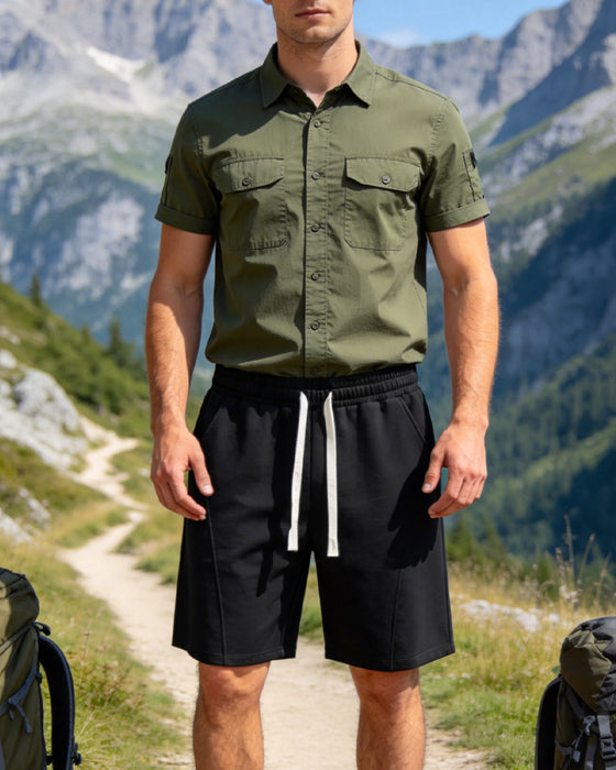 Men's Drawstring Commuting Casual Shorts