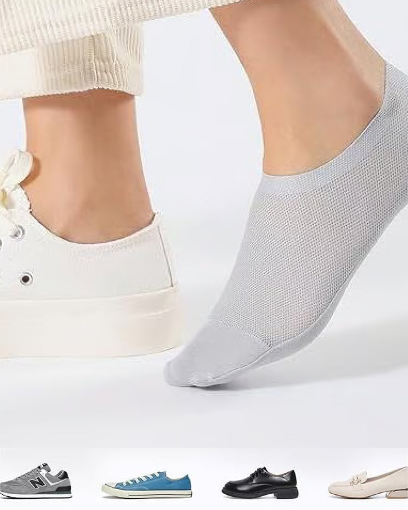 Ultra Thin Liner Socks Non Slip ComBed Cotton No Show Socks