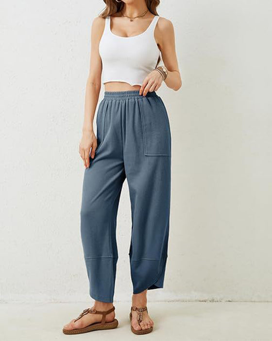 Women’S Harem Barrel Wide Leg Pants