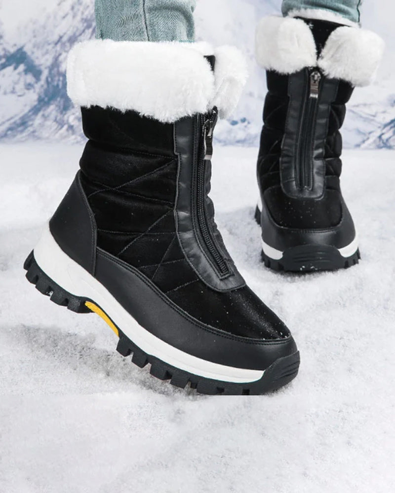Women’s Non-Slip Warm Zipper Snow Boots