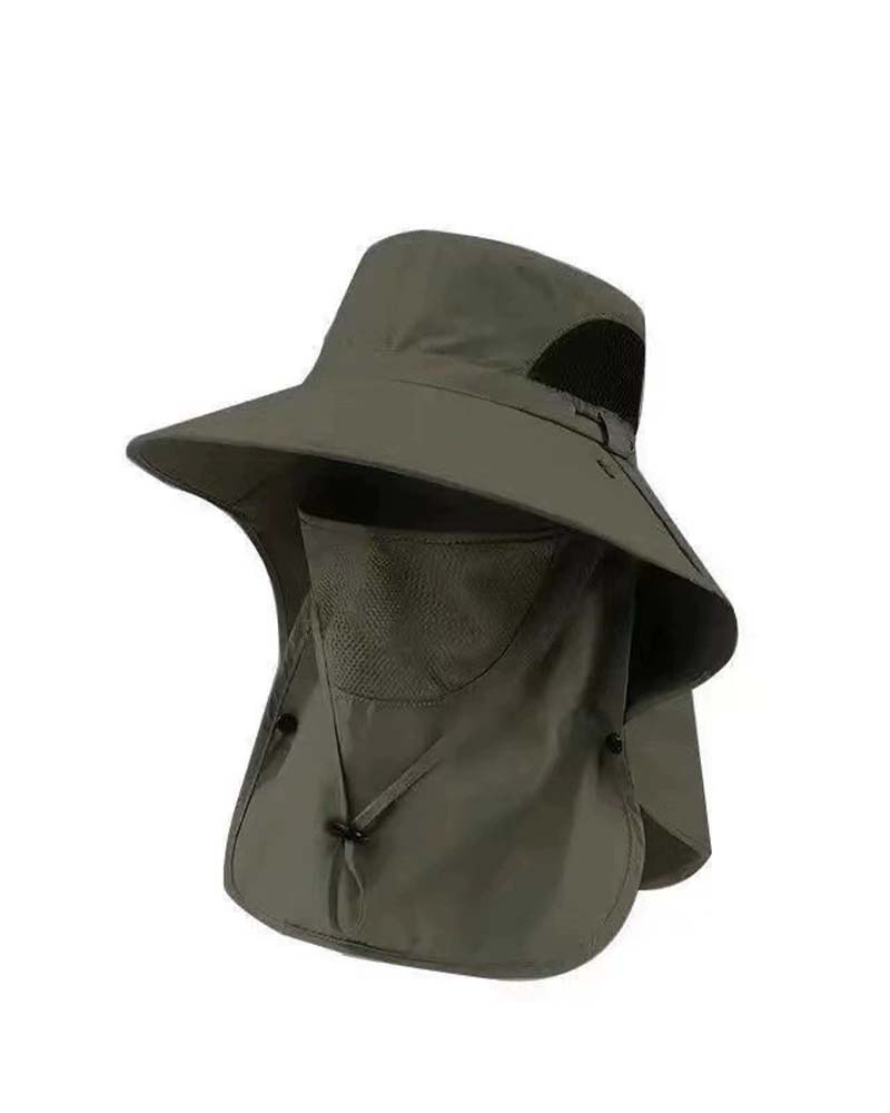 Face Covering Sun Protection Bucket Hat