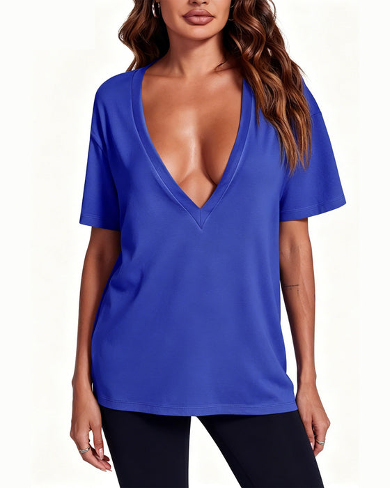 Women's Sexy Deep V-Neck T-Shirt