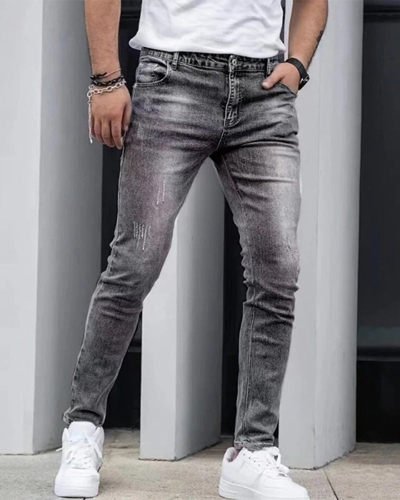 Men’s Casual Solid Jeans