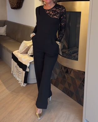 Patchwork Lace Knit Top