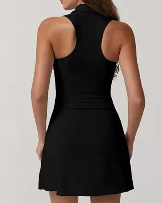 Lapel Sports Tennis Dress
