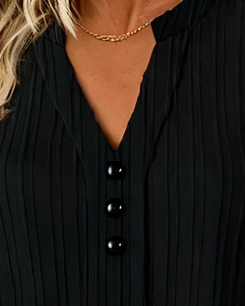 Long-Sleeved Heavily Embroidered Blouse