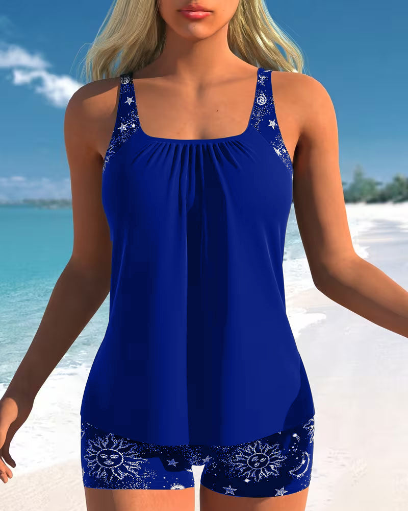 Sun Print Boyshort Tankini