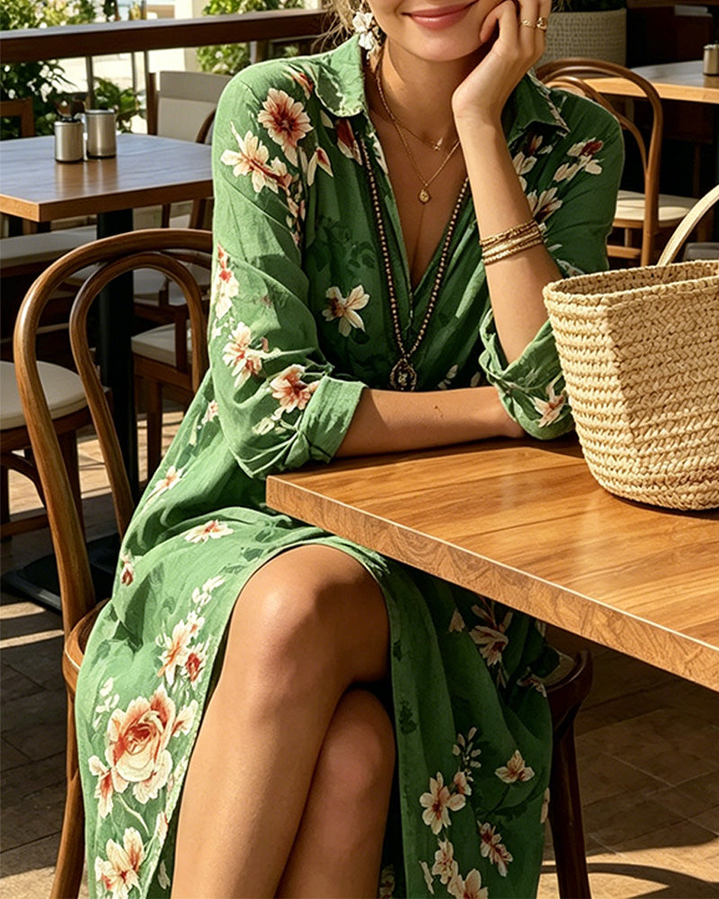 Floral Print Maxi Dress