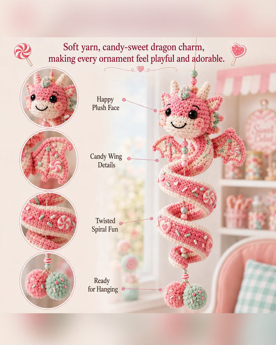 🐉 Beginner-Friendly DIY Set for an Enchanted Dragon Spiral Hanging Ornament | Complete Set Including All Tools and a Step-by-Step Guide 💕