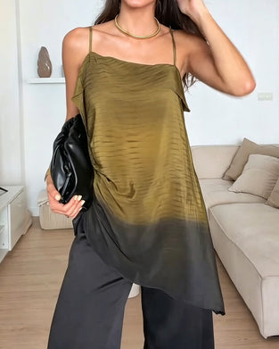 Ombre Color-Block Camis Top