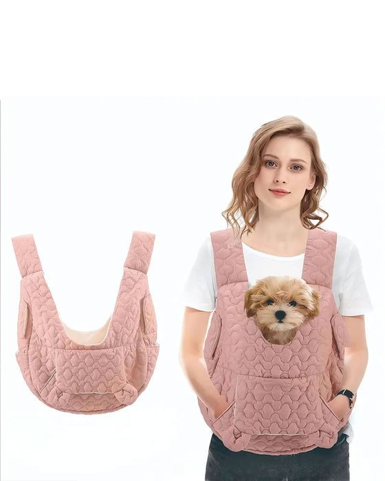 Adjustable Front Facing Pet Backpack Removable Bottom Safety Structure