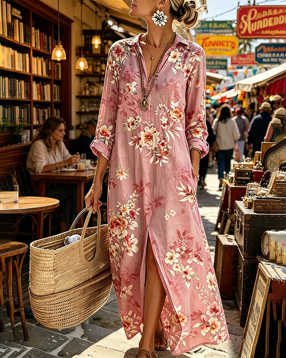 Floral Print Maxi Dress