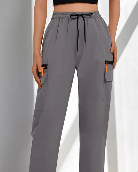 Drawstring Loose Casual Cargo Pants