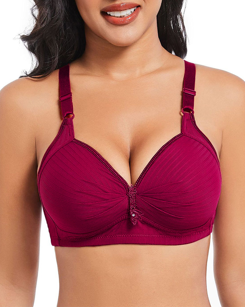 Three-Row Hook Bra