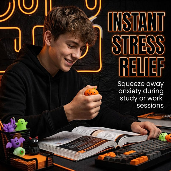 Halloween Squishies Stress Relief Toy Set