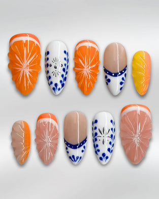Hand-Painted High-End Manicure
