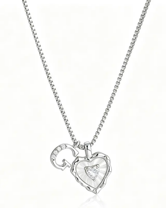 A–Z Micro Pave Letter Pendant Necklace