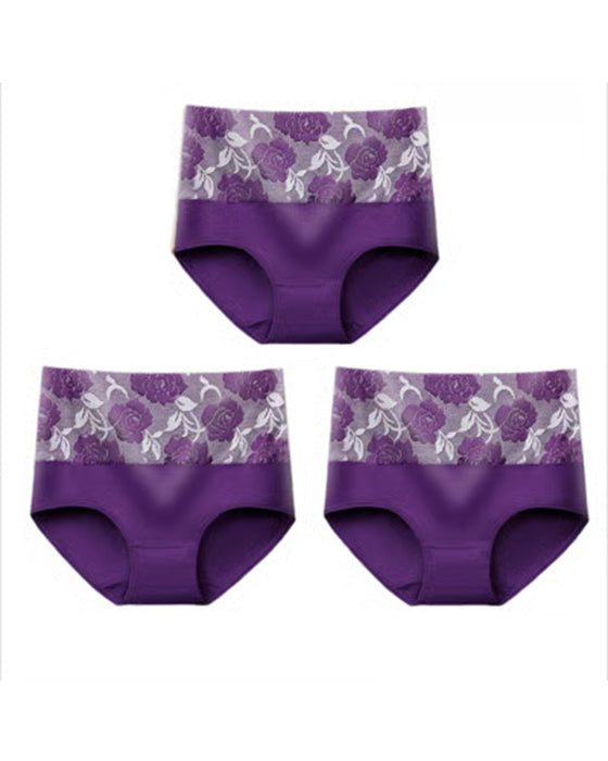 🔥 Women'S High-Waist Tummy Control Panty In Plus Size, Made Of Pure Cotton