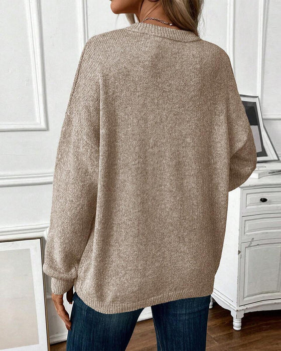 Round Neck Casual Loose Sweater