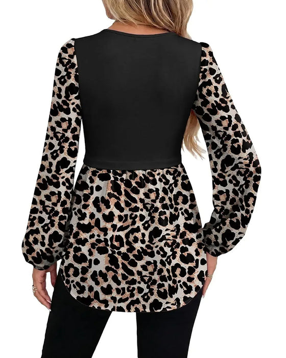 Long Sleeve Patchwork Top