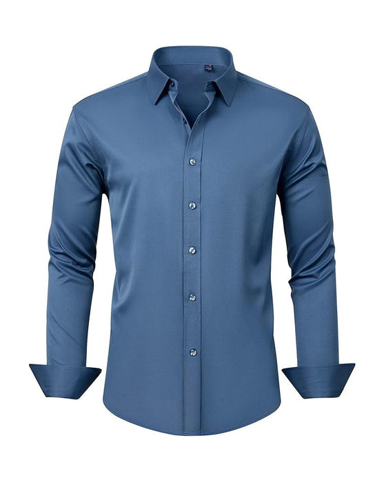 Men's Solid Long Sleeve Shirt