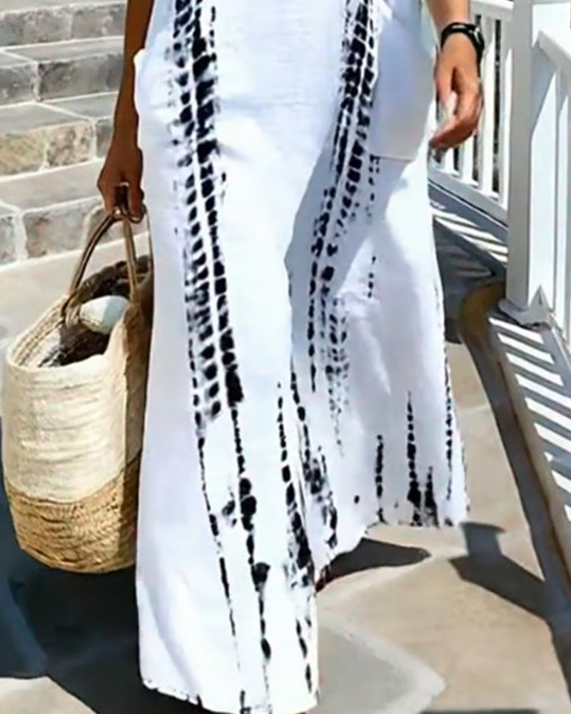 Bohemian Flowy V-Neck Dress