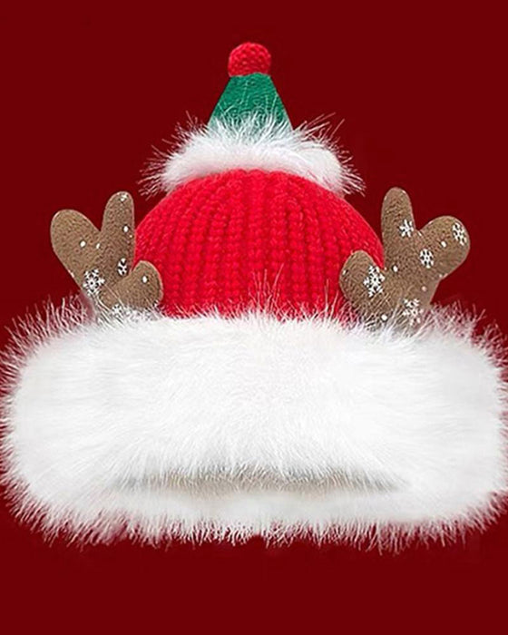 Christmas Style Festival Celebration Joyful Knitted Hat