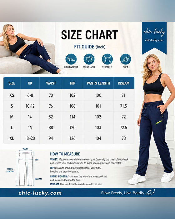 Zip Pocket Straight-Leg Pants