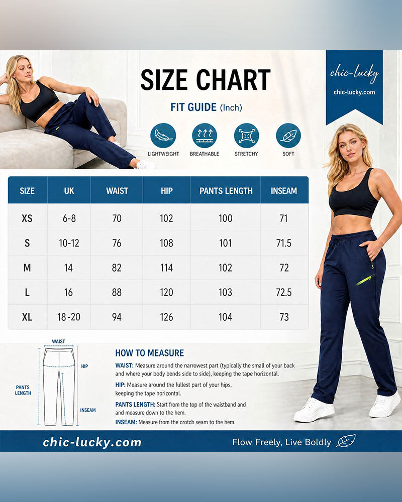Zip Pocket Straight-Leg Pants