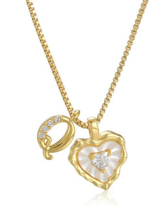 A–Z Micro Pave Letter Pendant Necklace