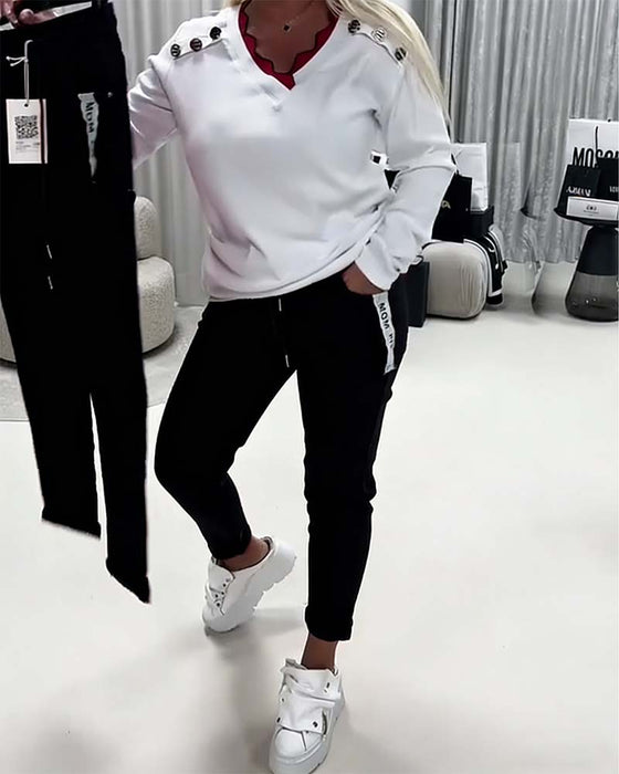 Fashion Stretch Drawstring Pants