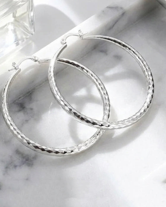 Women's Diamond Cut Earrings