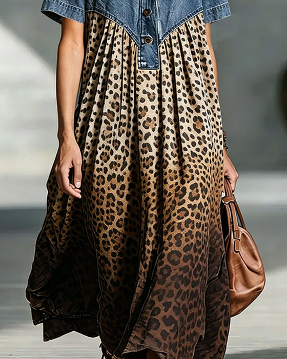 Animal Print Casual Dress