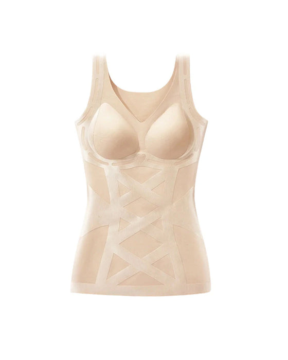 Seamless Body Shaping Camisole with Built-in Bra