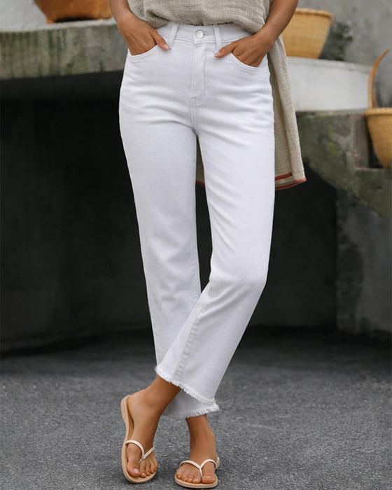 Casual Nine Points Pants