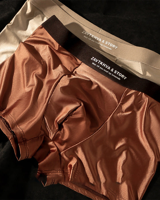 Luxury Ice Silk Men’S Boxer Briefs