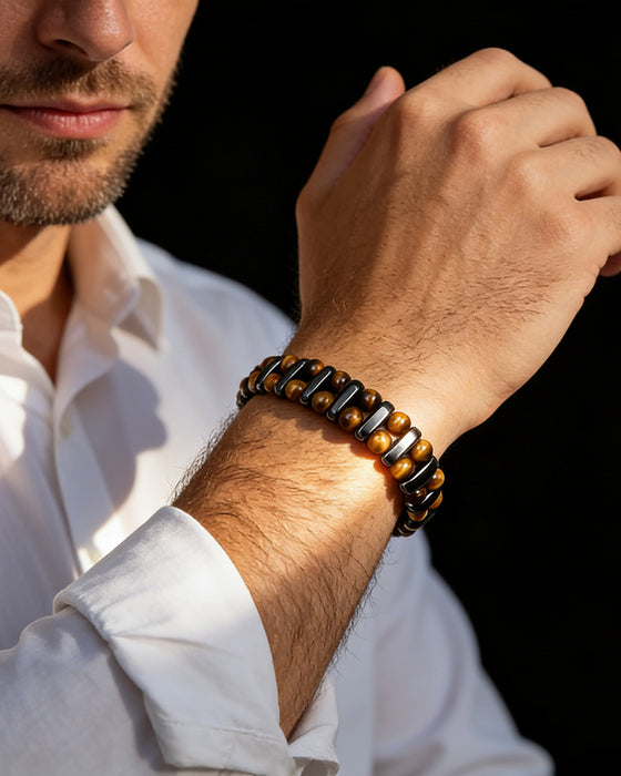 Natural Tiger's Eye Stone Bracelet
