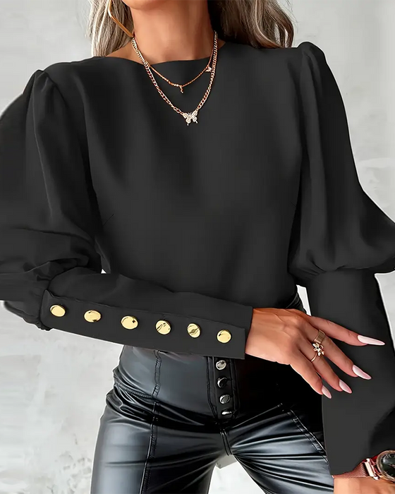 Cut Out Back Lace Spliced Fashion Top