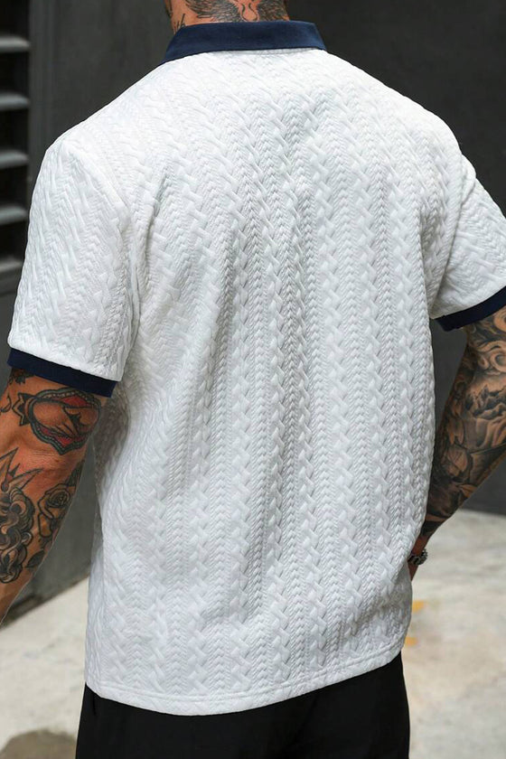Men's Jacquard Knit Shirt