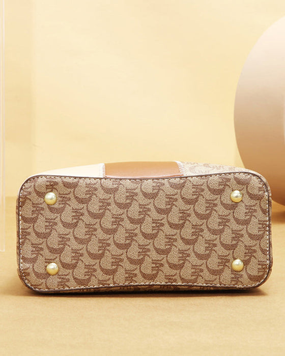 Retro Stylish Printed Handbag