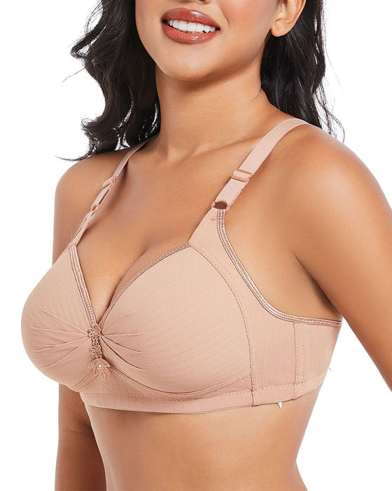 Three-Row Hook Bra