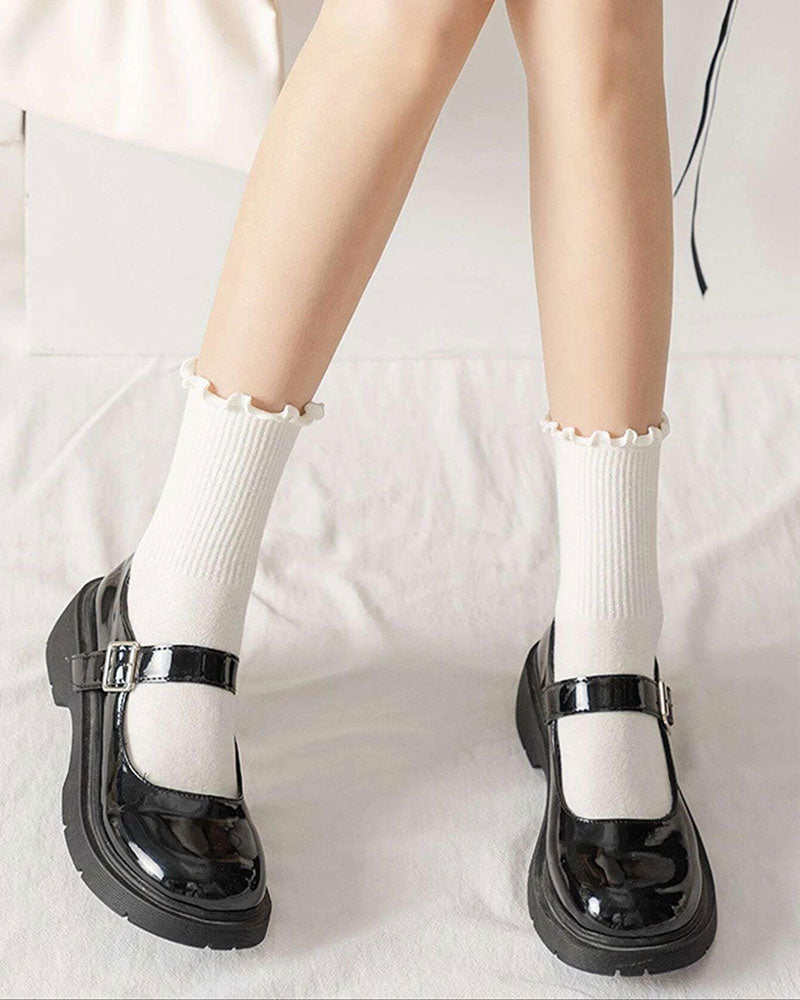 Women's Frill Trim socks (6 pairs)