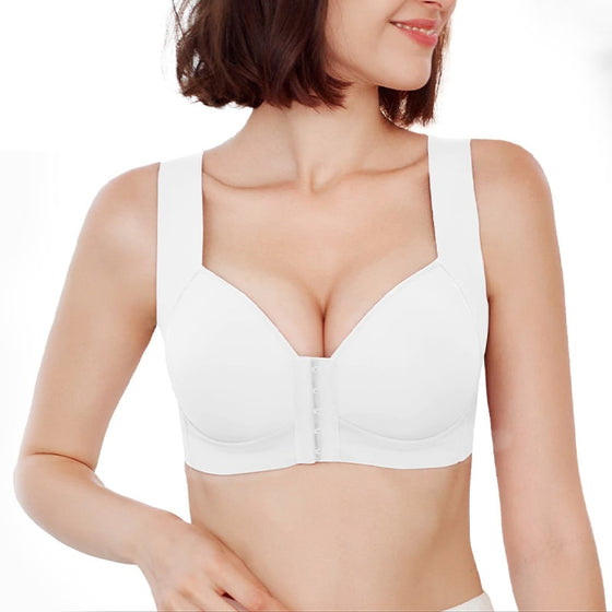 Seamless Front Closure Wire-free Push Up Bra