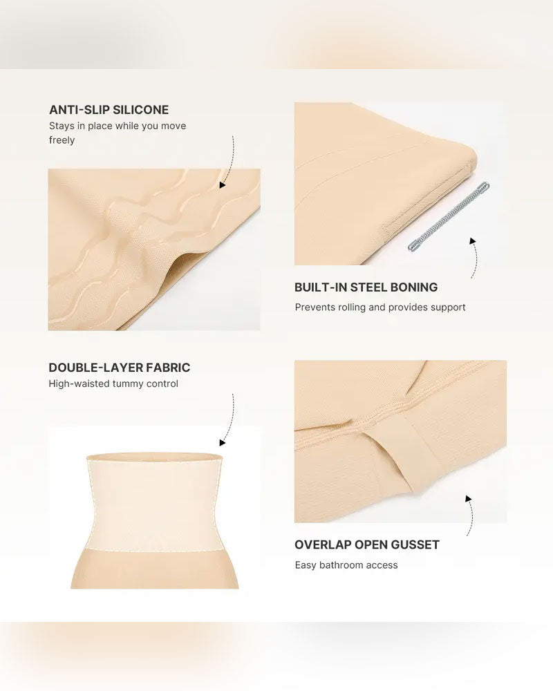 Shapewear For Women's Seamless High-Waisted Tummy Control