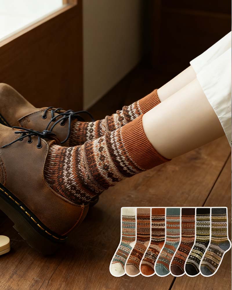 Retro Fashion Ethnic Style Socks