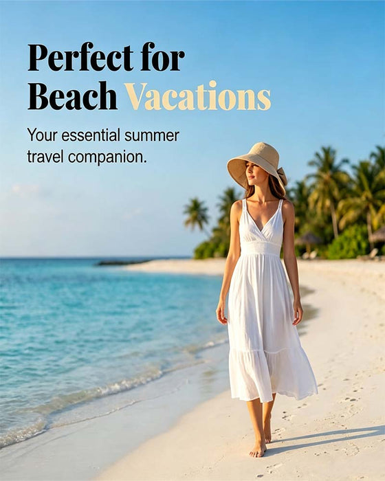 Women's Wide Brim Foldable Bow Sun Hat