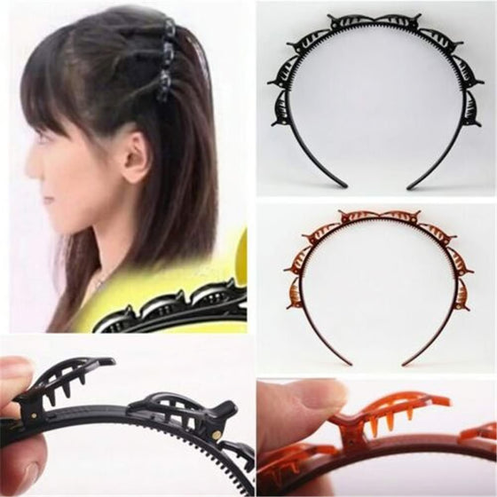 Hairstyle Headband With Clips