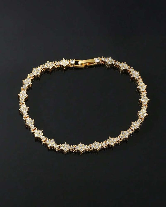 Classic Sparkling Cubic Zirconia Commemorative Bracelet