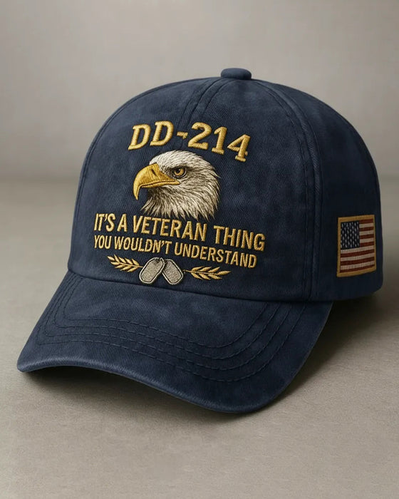 DD-214 Veteran 3D Embroidered Cap