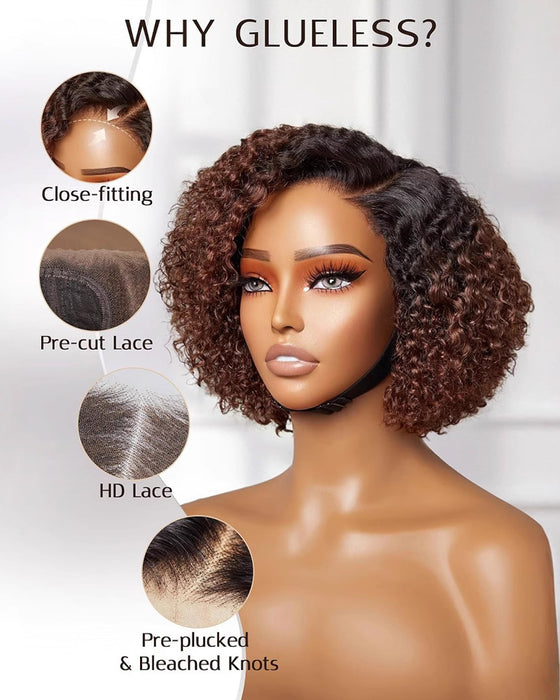 African Curly Wig Headset